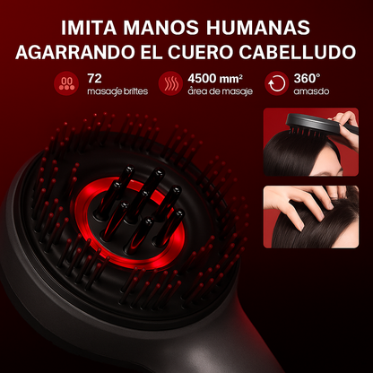 Luz Capilar™ Masajeador 3 en 1 con terapia de luz roja rejuvenecimiento capilar