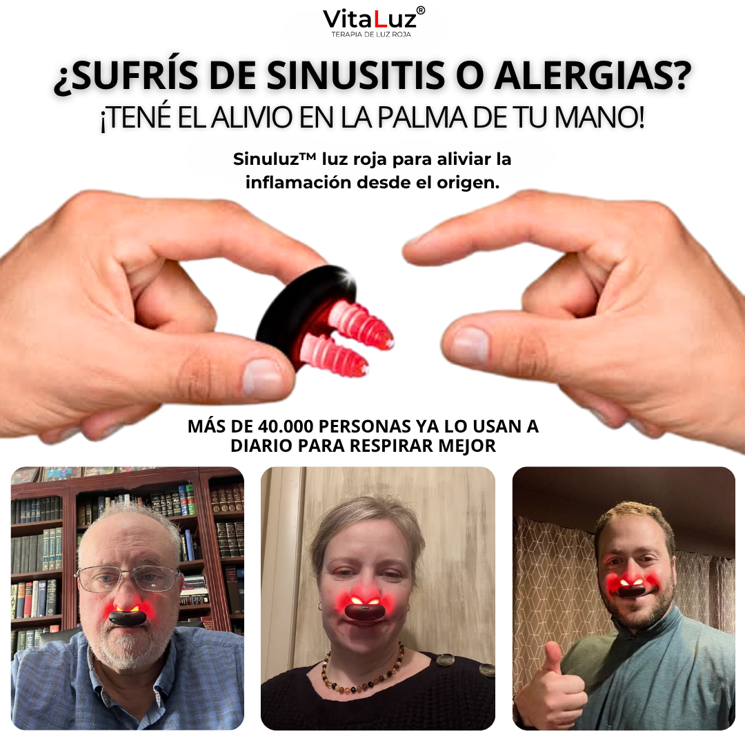 SinuLuz™ Elimina la congestion nasal en 24hrs