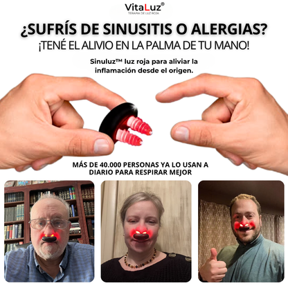 SinuLuz™ Elimina la congestion nasal en 24hrs