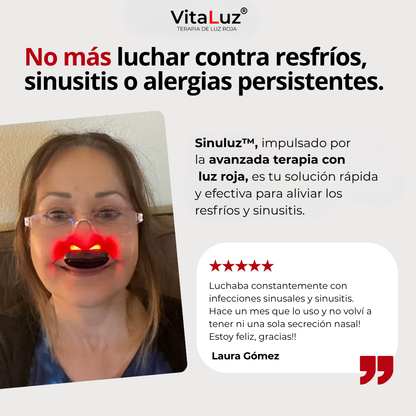 SinuLuz™ Elimina la congestion nasal en 24hrs