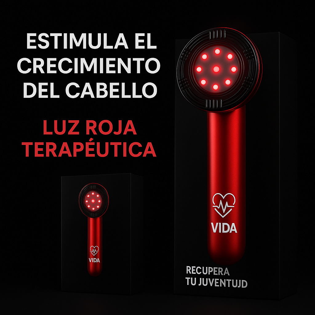 Luz Capilar™ Masajeador 3 en 1 con terapia de luz roja rejuvenecimiento capilar