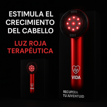 Luz Capilar™ Masajeador 3 en 1 con terapia de luz roja rejuvenecimiento capilar