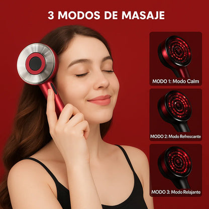 Luz Capilar™ Masajeador 3 en 1 con terapia de luz roja rejuvenecimiento capilar