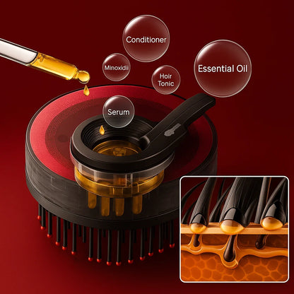 Luz Capilar™ Masajeador 3 en 1 con terapia de luz roja rejuvenecimiento capilar